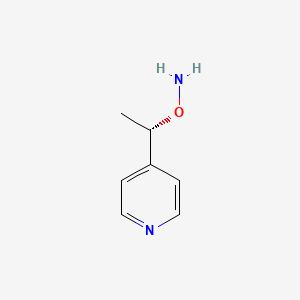 molecular formula C7H10N2O B2471276 O-[(1S)-1-吡啶-4-基乙基]羟胺 CAS No. 2243501-39-3