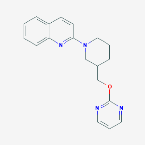 2-[3-(Pyrimidin-2-yloxymethyl)piperidin-1-yl]quinoline