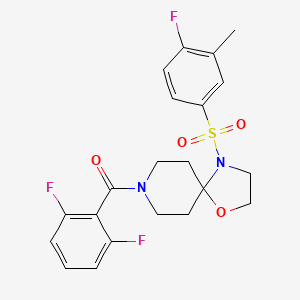 8-(2,6-Difluorobenzoyl)-4-[(4-fluoro-3-methylphenyl)sulfonyl]-1-oxa-4,8-diazaspiro[4.5]decane