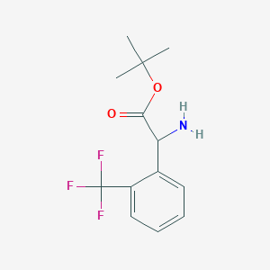 Tert-butyl 2-amino-2-[2-(trifluoromethyl)phenyl]acetate