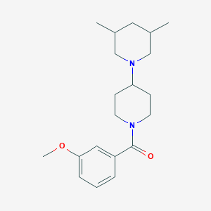 molecular formula C20H30N2O2 B247134 (3,5-dimethyl-1,4'-bipiperidin-1'-yl)(3-methoxyphenyl)methanone 