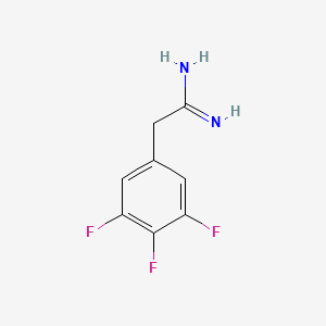 molecular formula C8H7F3N2 B2471341 2-(3,4,5-Trifluorophenyl)ethanimidamide CAS No. 1260657-30-4