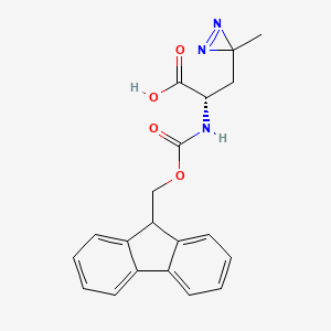 molecular formula C20H19N3O4 B2471353 Fmoc-L-Photo-Leucine 