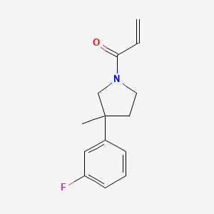 1-[3-(3-Fluorophenyl)-3-methylpyrrolidin-1-yl]prop-2-en-1-one