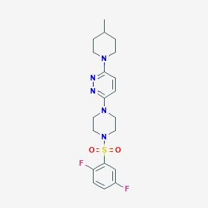 3-(4-((2,5-Difluorophenyl)sulfonyl)piperazin-1-yl)-6-(4-methylpiperidin-1-yl)pyridazine