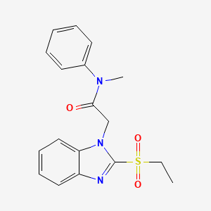 2-(2-(ethylsulfonyl)-1H-benzo[d]imidazol-1-yl)-N-methyl-N-phenylacetamide