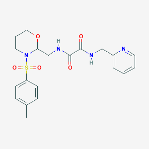 N1-(pyridin-2-ylmethyl)-N2-((3-tosyl-1,3-oxazinan-2-yl)methyl)oxalamide