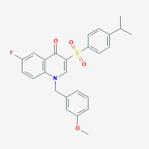 6-fluoro-3-((4-isopropylphenyl)sulfonyl)-1-(3-methoxybenzyl)quinolin-4(1H)-one