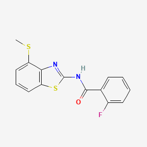 2-fluoro-N-(4-(methylthio)benzo[d]thiazol-2-yl)benzamide