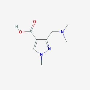 B2471450 3-[(Dimethylamino)methyl]-1-methylpyrazole-4-carboxylic acid CAS No. 1975118-30-9