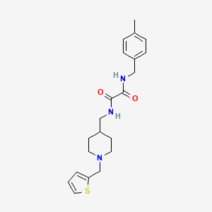 molecular formula C21H27N3O2S B2471477 N'-[(4-methylphenyl)methyl]-N-({1-[(thiophen-2-yl)methyl]piperidin-4-yl}methyl)ethanediamide CAS No. 953181-55-0