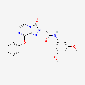 molecular formula C21H19N5O5 B2471518 N-(3,5-dimethoxyphenyl)-2-{3-oxo-8-phenoxy-2H,3H-[1,2,4]triazolo[4,3-a]pyrazin-2-yl}acetamide CAS No. 1251544-19-0