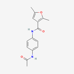 molecular formula C15H16N2O3 B2471569 N-(4-acetamidophenyl)-2,5-dimethylfuran-3-carboxamide CAS No. 791127-43-0
