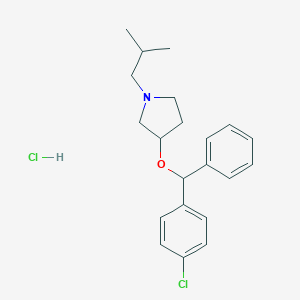 3-(p-Chloro-alpha-phenylbenzyloxy)-1-isobutylpyrrolidine hydrochloride