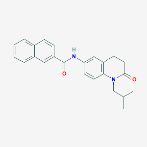molecular formula C24H24N2O2 B2471604 N-(1-isobutyl-2-oxo-1,2,3,4-tetrahydroquinolin-6-yl)-2-naphthamide CAS No. 941991-70-4