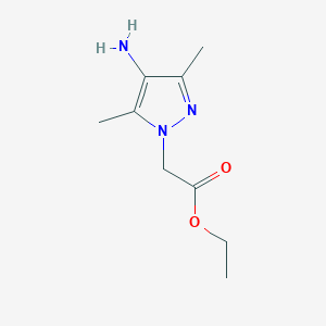 molecular formula C9H15N3O2 B2471615 Ethyl 2-(4-amino-3,5-dimethyl-1H-pyrazol-1-yl)acetate CAS No. 955963-28-7