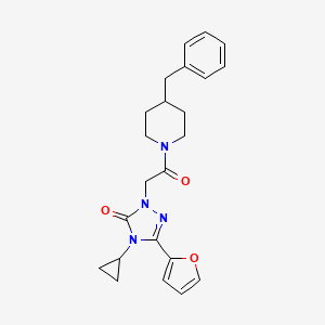 B2471643 1-(2-(4-benzylpiperidin-1-yl)-2-oxoethyl)-4-cyclopropyl-3-(furan-2-yl)-1H-1,2,4-triazol-5(4H)-one CAS No. 1797260-94-6