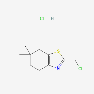 B2471703 2-(Chloromethyl)-6,6-dimethyl-4,5,6,7-tetrahydrobenzo[d]thiazole hydrochloride CAS No. 2219375-52-5