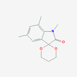 molecular formula C14H17NO3 B247171 1',5',7'-trimethylspiro[1,3-dioxane-2,3'-indol]-2'(1'H)-one 