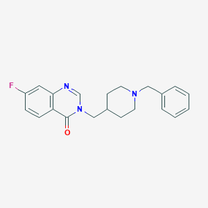 3-[(1-Benzylpiperidin-4-yl)methyl]-7-fluoroquinazolin-4-one