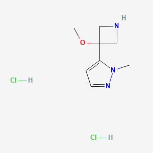 5-(3-methoxyazetidin-3-yl)-1-methyl-1H-pyrazole dihydrochloride