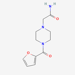 2-[4-(Furan-2-carbonyl)piperazin-1-yl]acetamide