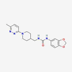 1-(Benzo[d][1,3]dioxol-5-yl)-3-((1-(6-methylpyridazin-3-yl)piperidin-4-yl)methyl)urea