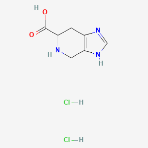 molecular formula C7H11Cl2N3O2 B2471737 4,5,6,7-Tetrahydro-1H-imidazo[4,5-c]pyridine-6-carboxylic acid dihydrochloride CAS No. 1218463-60-5