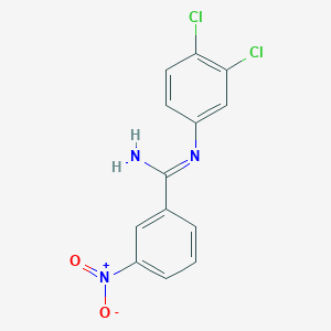 N-(3,4-dichlorophenyl)-3-nitrobenzenecarboximidamide