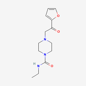 molecular formula C13H19N3O3 B2471753 N-ethyl-4-[2-(furan-2-yl)-2-oxoethyl]piperazine-1-carboxamide CAS No. 1170881-12-5