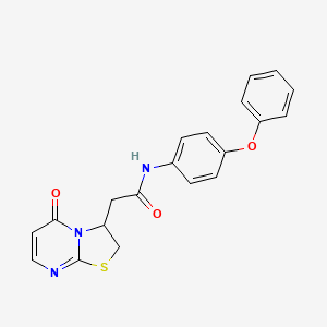 B2471808 2-(5-oxo-3,5-dihydro-2H-thiazolo[3,2-a]pyrimidin-3-yl)-N-(4-phenoxyphenyl)acetamide CAS No. 946345-74-0