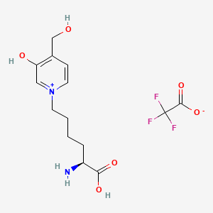 molecular formula C14H19F3N2O6 B2471836 GA-pyridine (TFA salt) CAS No. 526211-14-3