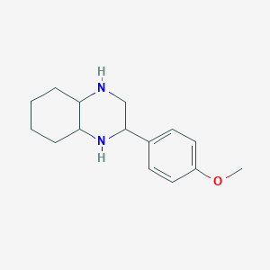molecular formula C15H22N2O B2471895 2-(4-Methoxyphenyl)decahydroquinoxaline CAS No. 1005275-85-3