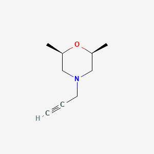 molecular formula C9H15NO B2471906 (2R,6S)-2,6-Dimethyl-4-(prop-2-yn-1-yl)morpholine CAS No. 1800579-12-7