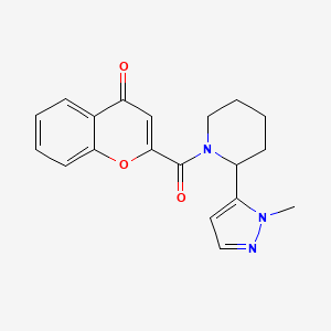 2-[2-(2-Methylpyrazol-3-yl)piperidine-1-carbonyl]chromen-4-one