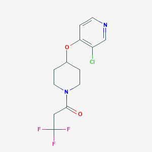 1-(4-((3-Chloropyridin-4-yl)oxy)piperidin-1-yl)-3,3,3-trifluoropropan-1-one