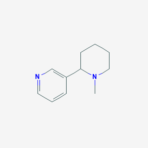 molecular formula C11H16N2 B024720 Piperidine, 1-methyl-2-(3-pyridyl)- CAS No. 19730-04-2