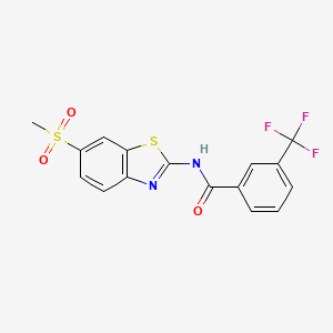N-(6-(methylsulfonyl)benzo[d]thiazol-2-yl)-3-(trifluoromethyl)benzamide