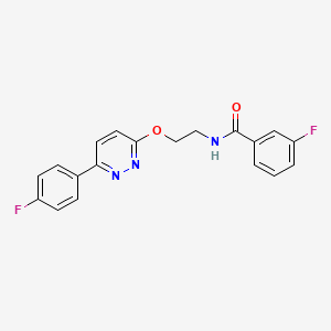 3-fluoro-N-(2-((6-(4-fluorophenyl)pyridazin-3-yl)oxy)ethyl)benzamide