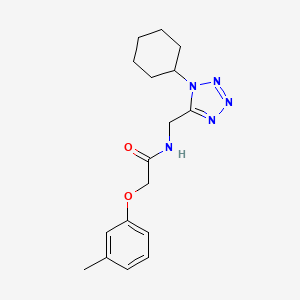 N-((1-cyclohexyl-1H-tetrazol-5-yl)methyl)-2-(m-tolyloxy)acetamide