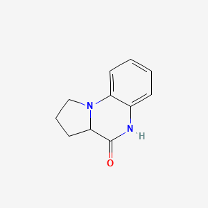 molecular formula C11H12N2O B2472063 1,2,3,3a-Tetrahydropyrrolo[1,2-a]quinoxalin-4(5h)-one CAS No. 21550-86-7