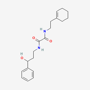 molecular formula C19H26N2O3 B2472077 N-[2-(cyclohex-1-en-1-yl)ethyl]-N'-(3-hydroxy-3-phenylpropyl)ethanediamide CAS No. 1396881-95-0