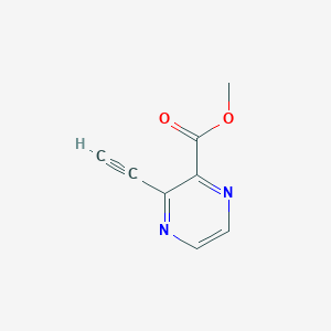 molecular formula C8H6N2O2 B2472144 Methyl 3-ethynylpyrazine-2-carboxylate CAS No. 2490412-80-9
