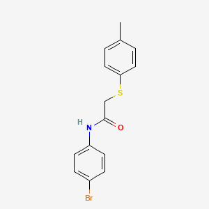 molecular formula C15H14BrNOS B2472251 N-(4-bromophenyl)-2-(p-tolylthio)acetamide CAS No. 219139-11-4