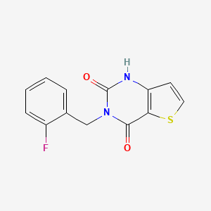 molecular formula C13H9FN2O2S B2472276 3-(2-fluorobenzyl)thieno[3,2-d]pyrimidine-2,4(1H,3H)-dione CAS No. 1255777-62-8