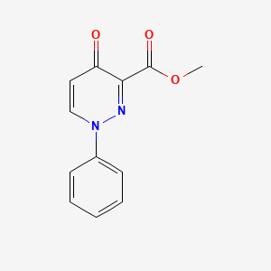 molecular formula C12H10N2O3 B2472376 Methyl 4-oxo-1-phenyl-1,4-dihydro-3-pyridazinecarboxylate CAS No. 78482-46-9