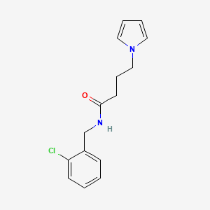 molecular formula C15H17ClN2O B2472421 N-(2-chlorobenzyl)-4-(1H-pyrrol-1-yl)butanamide CAS No. 1251706-68-9