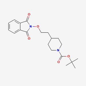 4-[2-(1,3-Dioxo-1,3-dihydroisoindol-2-yloxy)ethyl]piperidine-1-carboxylic acid tert-butyl ester
