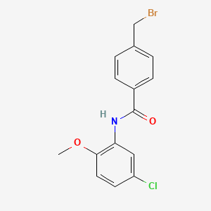 4-(bromomethyl)-N-(5-chloro-2-methoxyphenyl)benzamide