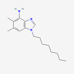 5,6-Dimethyl-1-octyl-4-benzimidazolamine